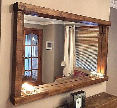 آینه دیواری چوبی (m970)|ایده ها