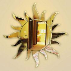 آینه دیواری طرح خورشید (m1046)