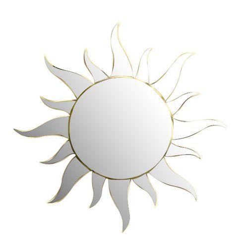 آینه دیواری طرح خورشید (m1063)|ایده ها