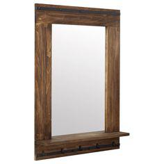 آینه دیواری با قاب چوبی (m2487)