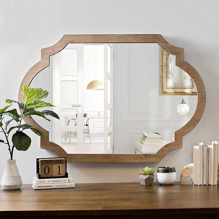 آینه دیواری چوبی (m2754)|ایده ها