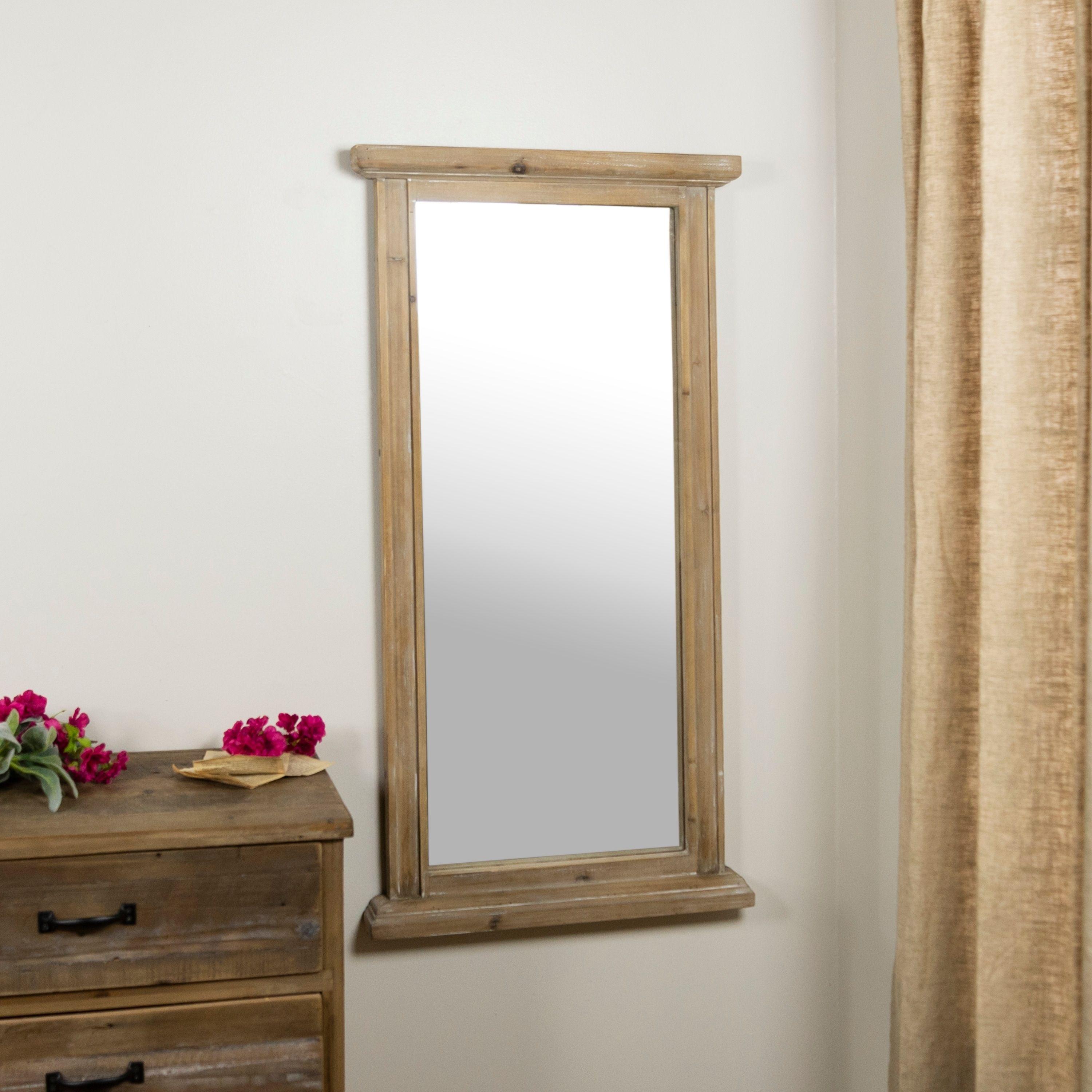آینه دیواری با قاب چوبی (m2498)|ایده ها