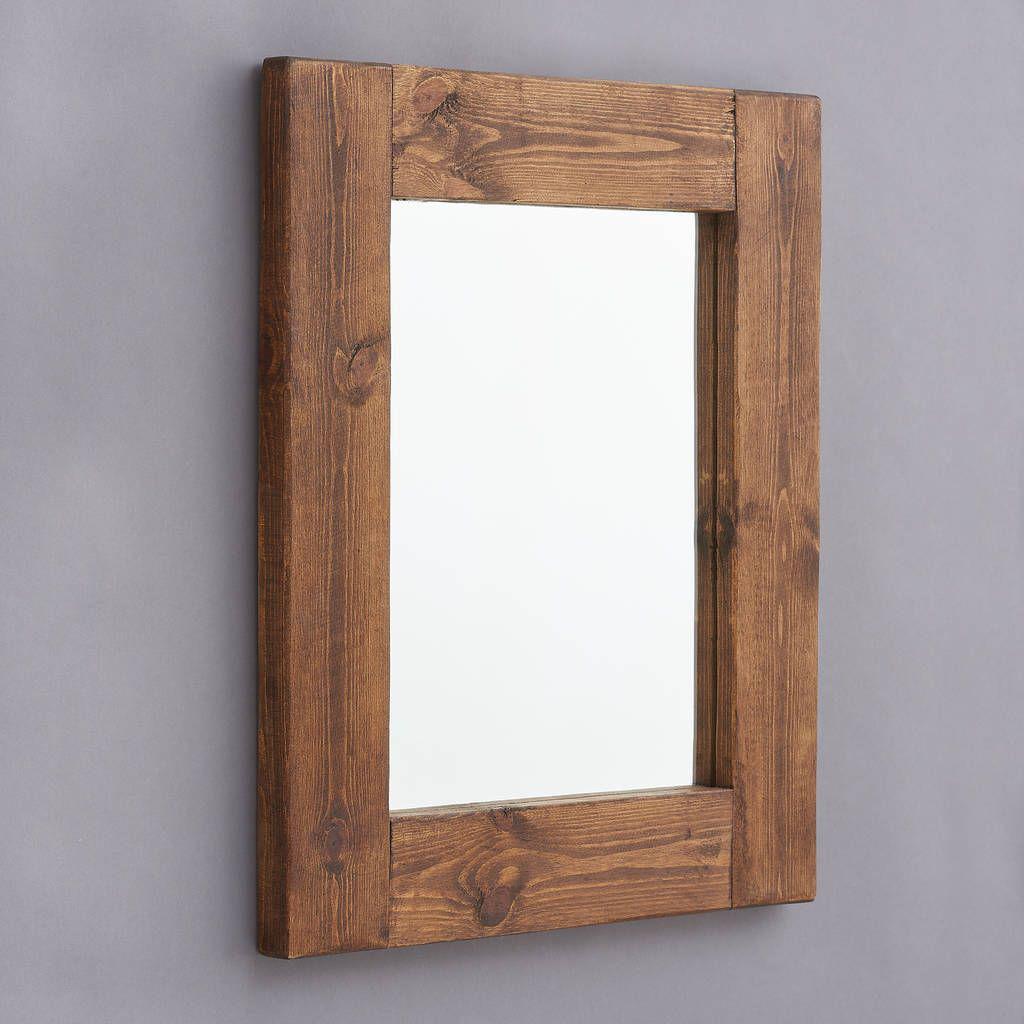 آینه دیواری چوبی (m2759)|ایده ها