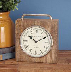 ساعت رومیزی چوبی مدرن و دکوری (m3124)
