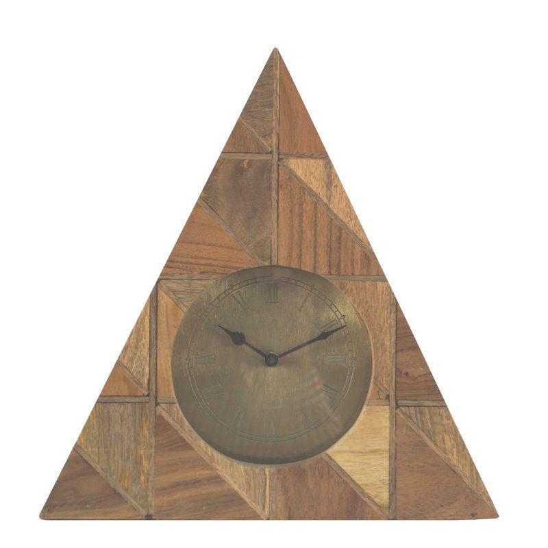 ساعت رومیزی چوبی مدرن و دکوری (m3102)|ایده ها