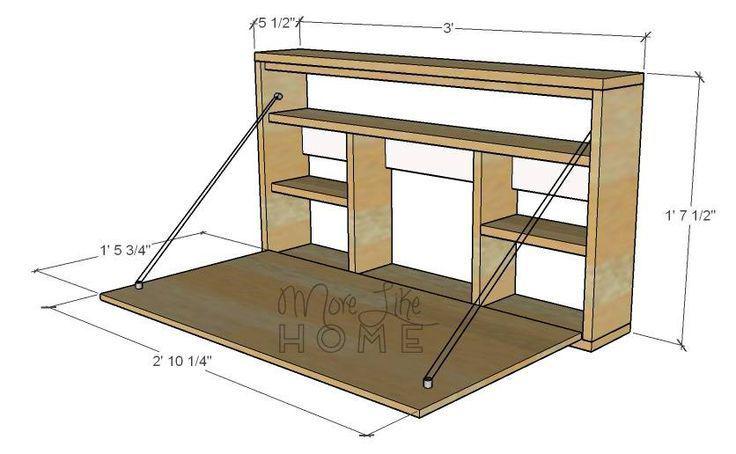 میز کار تاشو دیواری (m3688)|ایده ها