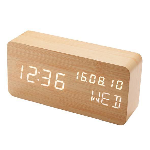 ساعت رومیزی چوبی مدرن و دکوری (m3763)|ایده ها