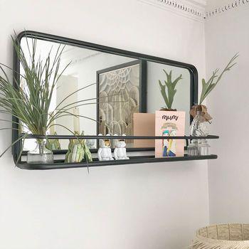آینه دیواری با شلف (m3393)|ایده ها