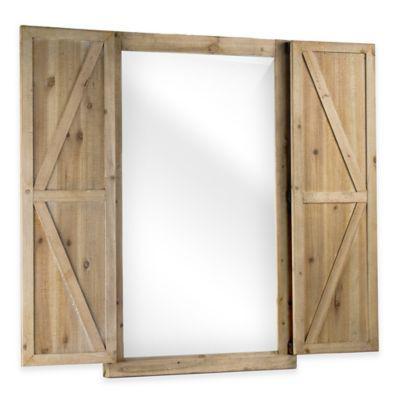 آینه دیواری با قاب چوبی (m3980)|ایده ها
