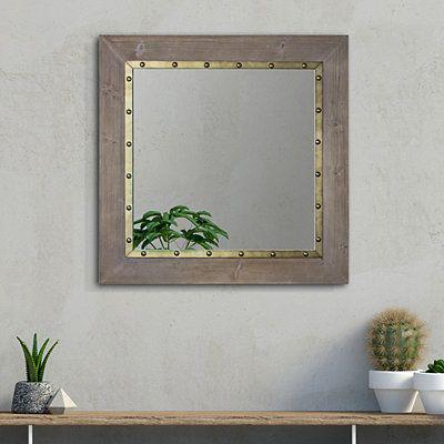 آینه دیواری با قاب چوبی (m4600)|ایده ها