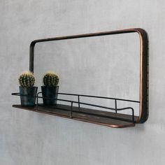 آینه دیواری با شلف (m4575)