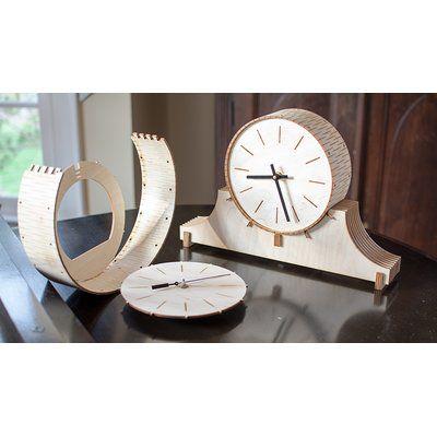 ساعت رومیزی چوبی مدرن و دکوری (m6353)|ایده ها