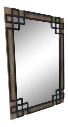 آینه دیواری با قاب چوبی (m5658)