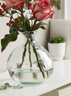 گلدان شیشه ای گرد (m6400)