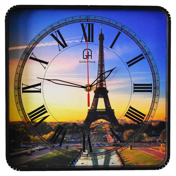 ساعت دیواری گلدن هوس مدل Paris Sunset|دیجی‌کالا