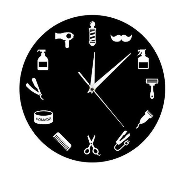 ساعت دیواری دکونوشاپ طرح آرایشگاه|دیجی‌کالا