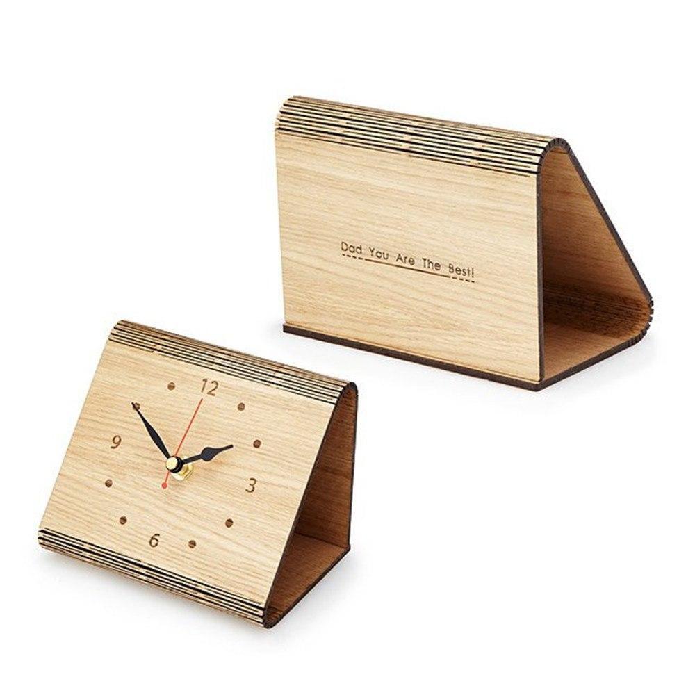 ساعت رومیزی چوبی مدرن و دکوری (m28097)|ایده ها