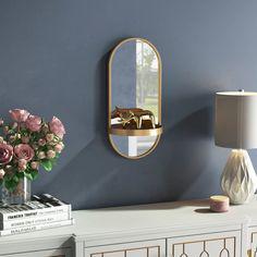 آینه دیواری با شلف (m27446)