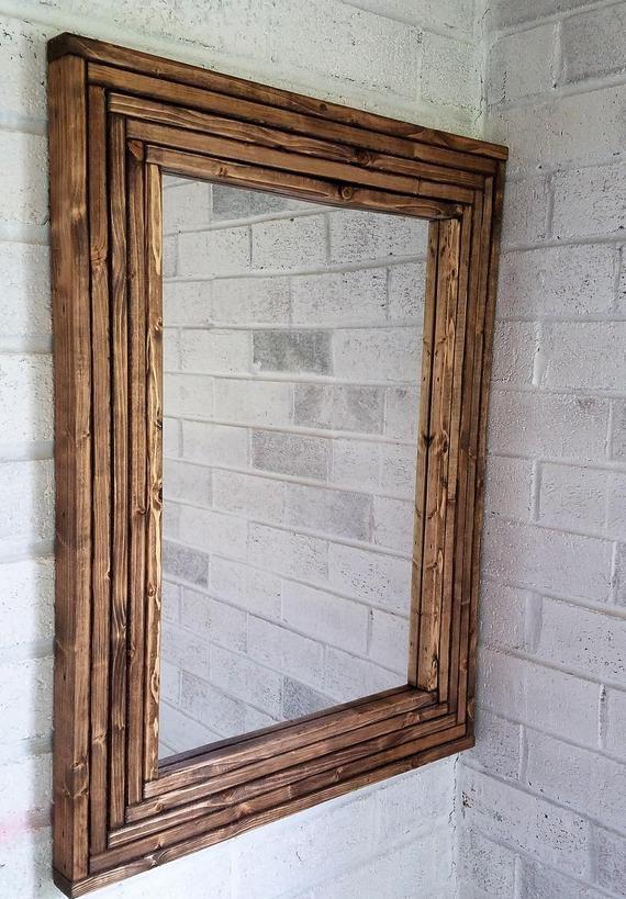 آینه دیواری چوبی (m27720)|ایده ها