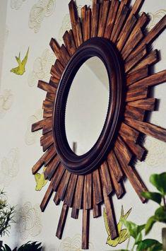 آینه دیواری طرح خورشید (m27980)