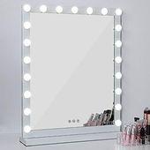آینه رومیزی آرایش مدل چراغدار (m30302)|ایده ها
