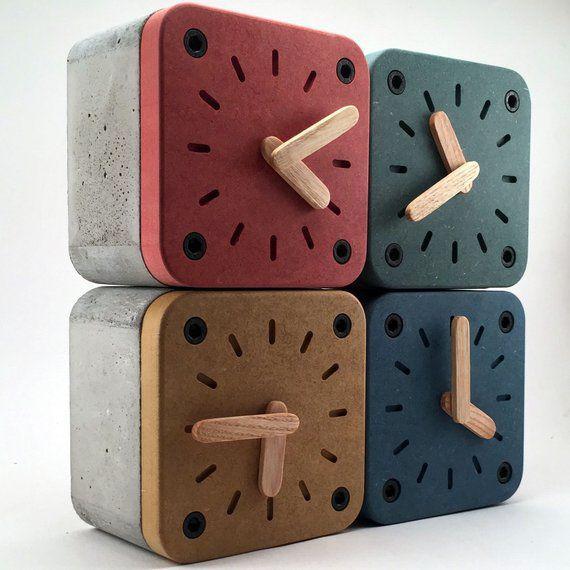 ساعت رومیزی چوبی مدرن و دکوری (m30406)|ایده ها