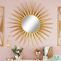 آینه دیواری طرح خورشید (m31452)