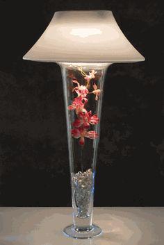 گلدان با لامپ (m33398)