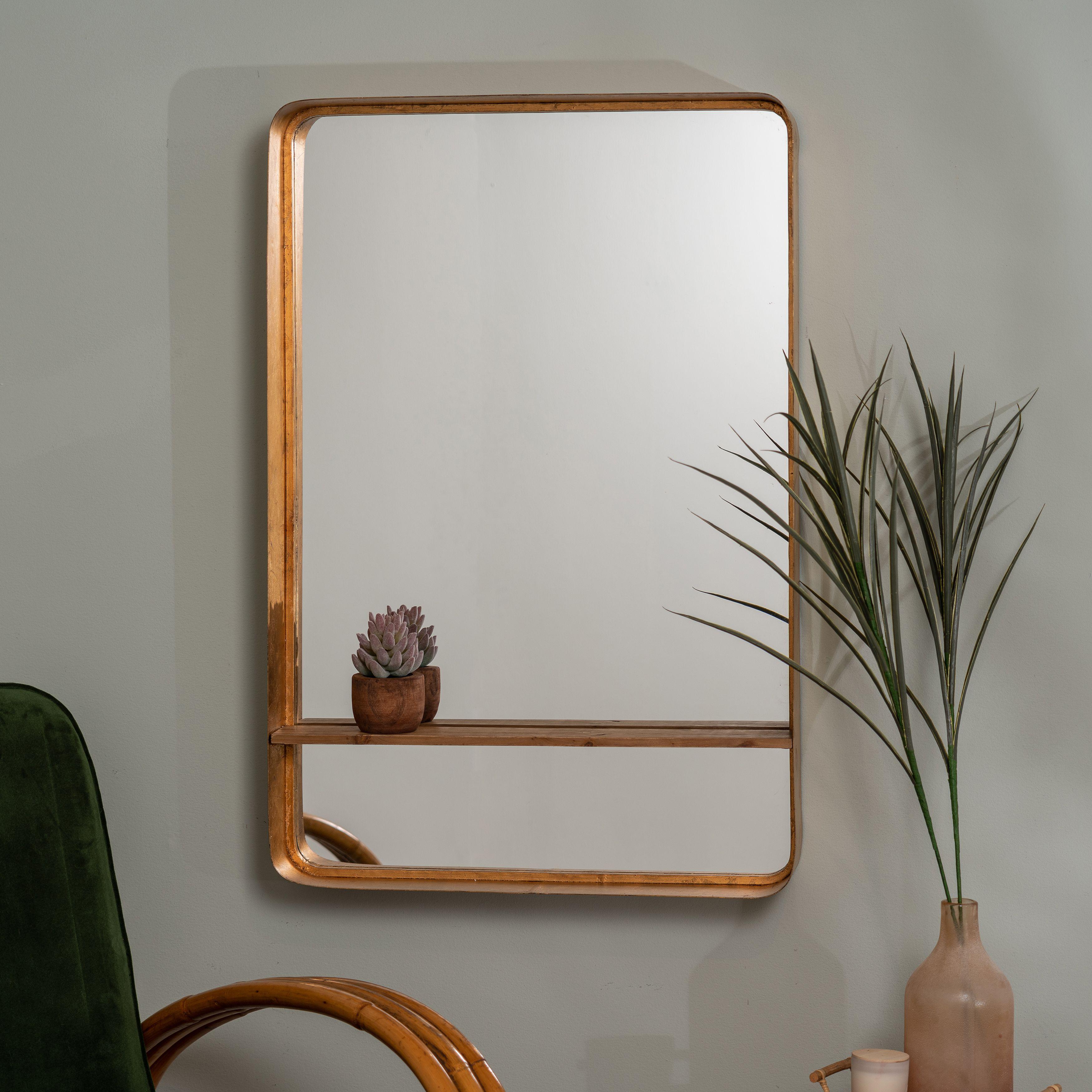 آینه دیواری با شلف (m40204)|ایده ها