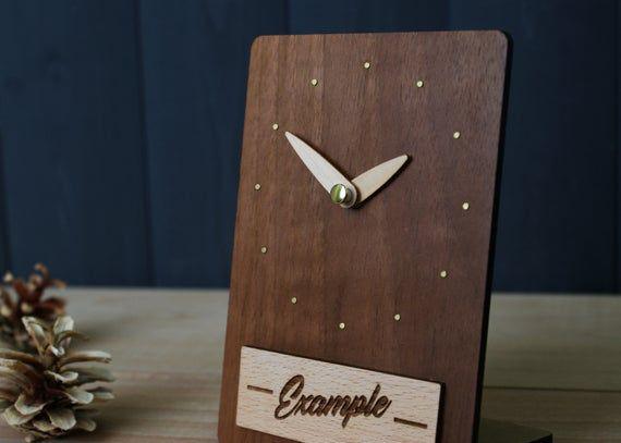 ساعت رومیزی چوبی مدرن و دکوری (m42902)|ایده ها