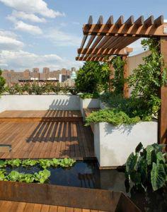 طراحی باغچه پشت بام (m50424)