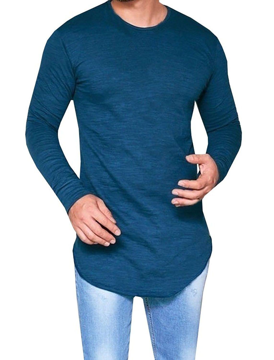 تی شرت مردانه لانگ (m49512)|ایده ها