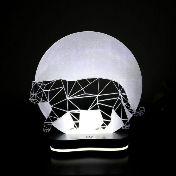 چراغ خواب سه بعدی گالری دیکوماس طرح ببر کد DMS140    |دیجی‌کالا