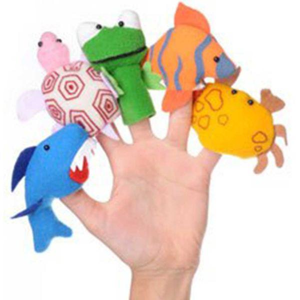 عروسک انگشتی شادی رویان مدل حیوانات دریایی بسته 5 عددی|دیجی‌کالا