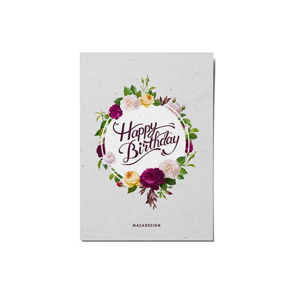 کارت پستال ماسا دیزاین طرح تبریک تولد کد POST123|دیجی‌کالا