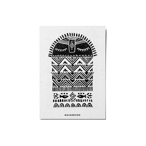 کارت پستال ماسا دیزاین طرح خورشید کد POST140|دیجی‌کالا