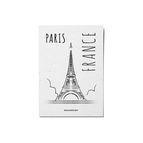 کارت پستال ماسا دیزاین طرح فرانسه پاریس کد POST132|دیجی‌کالا
