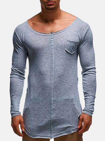 تی شرت مردانه لانگ (m84699)|ایده ها
