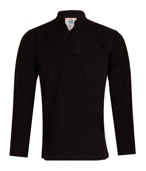 پیراهن مردانه الیاف طبیعی چترفیروزه مدل چهارگره مشکی کد 3|دیجی‌کالا