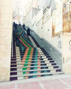 پله های خیابان ولیعصر تهران - تهران (m87406)