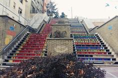 پله های خیابان ولیعصر تهران - تهران (m87407)