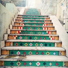 پله های خیابان ولیعصر تهران - تهران (m87405)