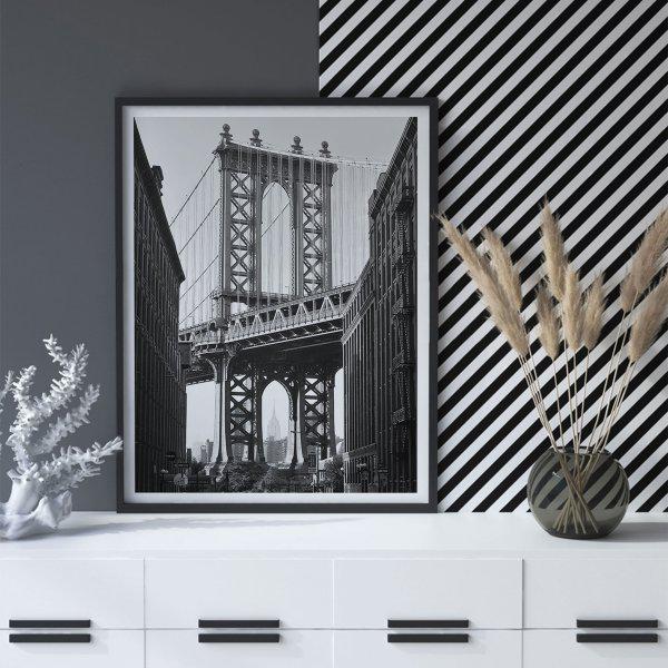 تابلو سالی وود طرح پل منهتن نیویورک مدل T120709|دیجی‌کالا