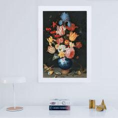 تابلو گالری استاربوی طرح گل مدل هنری 23