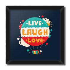تابلو فنچ آرت طرح Live Laugh Love کد QT102K