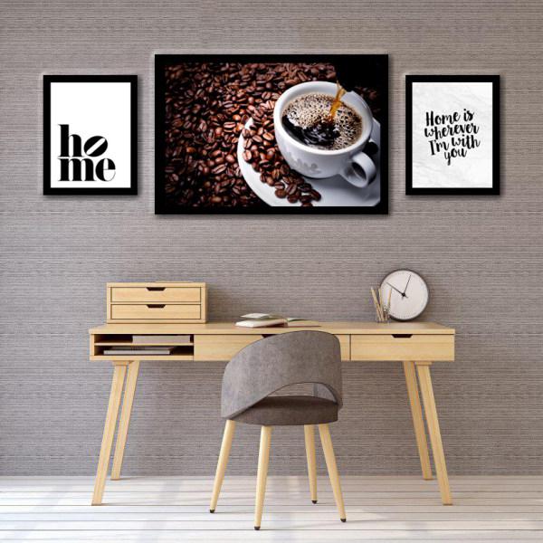 تابلو گروه تولیدی بکلیت مدل T125 طرح قهوه مجموعه 3 عددی|دیجی‌کالا