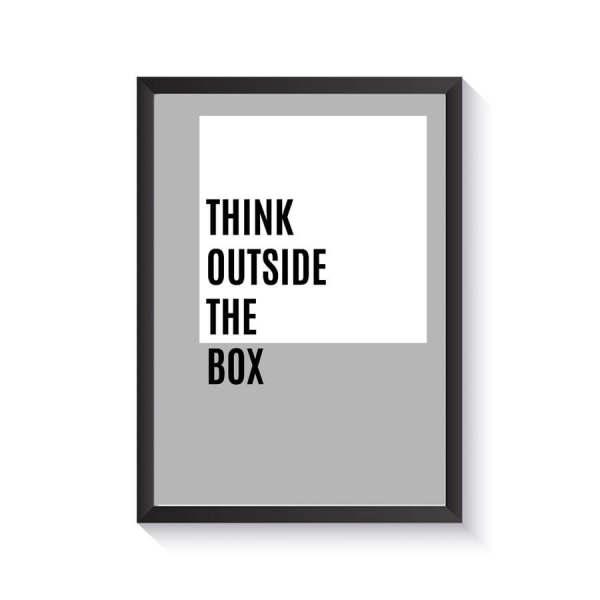 تابلو وینا مدل Think Outside The Box|دیجی‌کالا