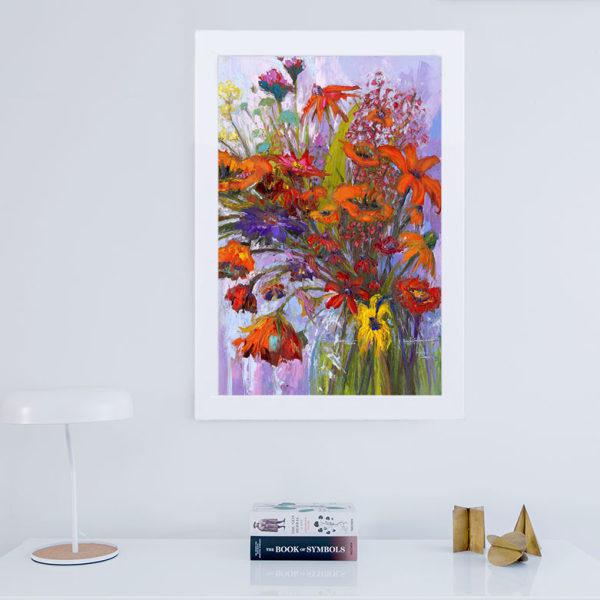 تابلو گالری استاربوی طرح گل و منظره مدل هنری 35|دیجی‌کالا