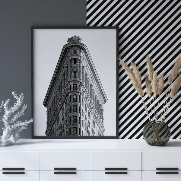 تابلو سالی وود طرح ساختمان فلت ‌آیرن نیویورک مدل T120705|دیجی‌کالا