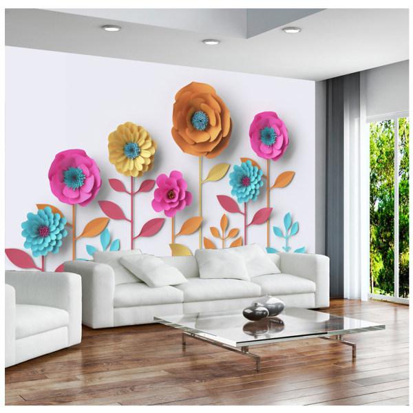 پوستر دیواری سه بعدی صالسو آرت طرح 324 A- colrorfull flowers|دیجی‌کالا